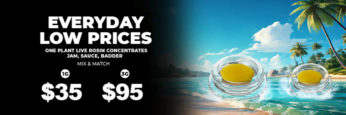 Everyday Low Prices On Live Rosin - Cannabis deal image