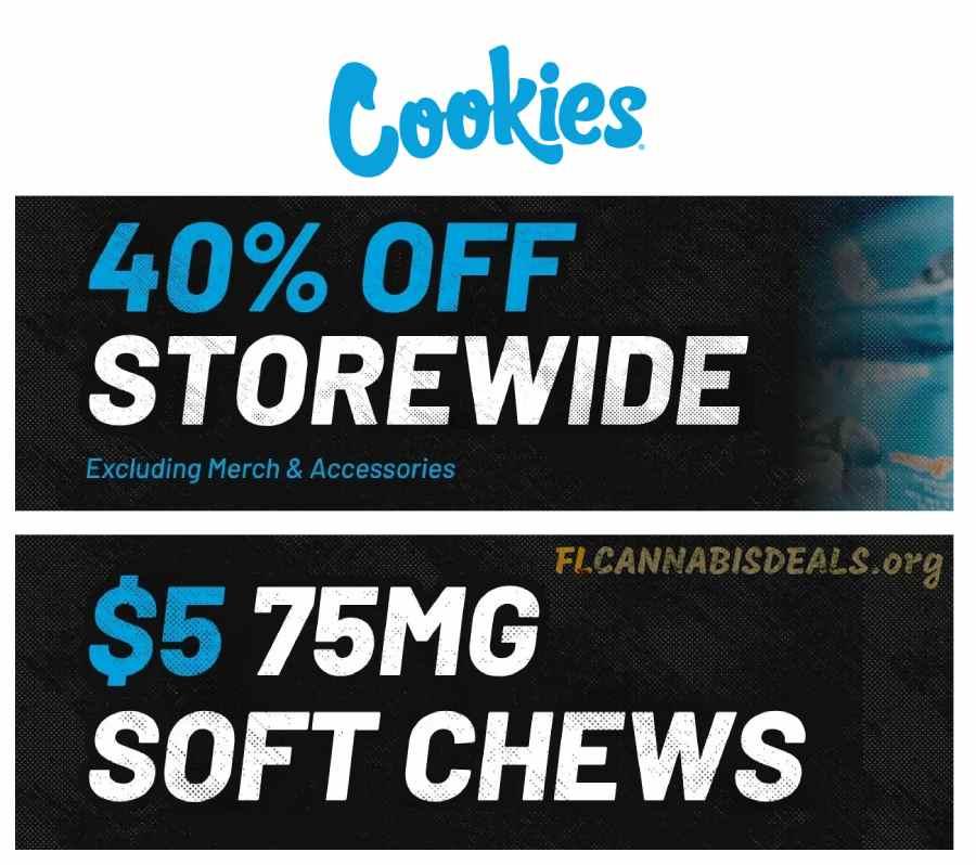 40% Off Storewide & $5 Soft Chews - Cannabis deal image
