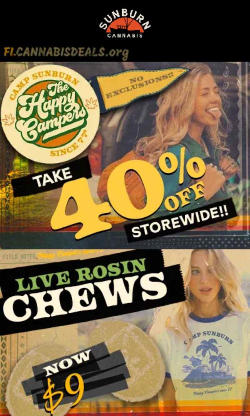 40% Off Storewide & Live Rosin Chews for $9 - Cannabis deal image