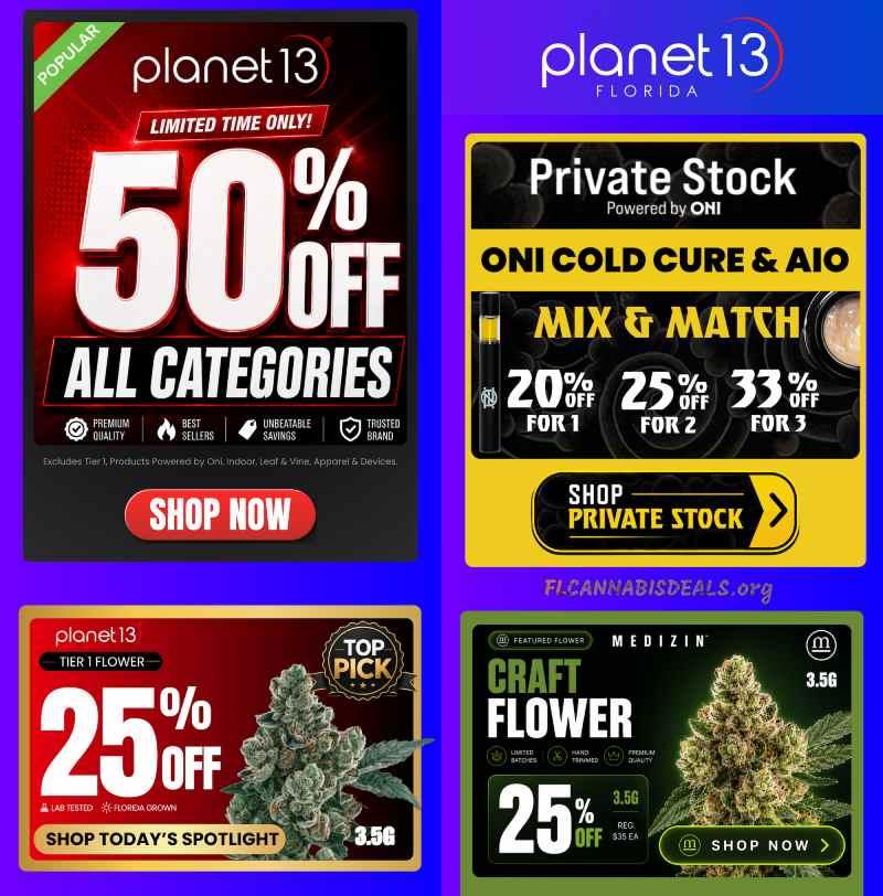 50% Off All Categories & Mix & Match Vapes - Cannabis deal image