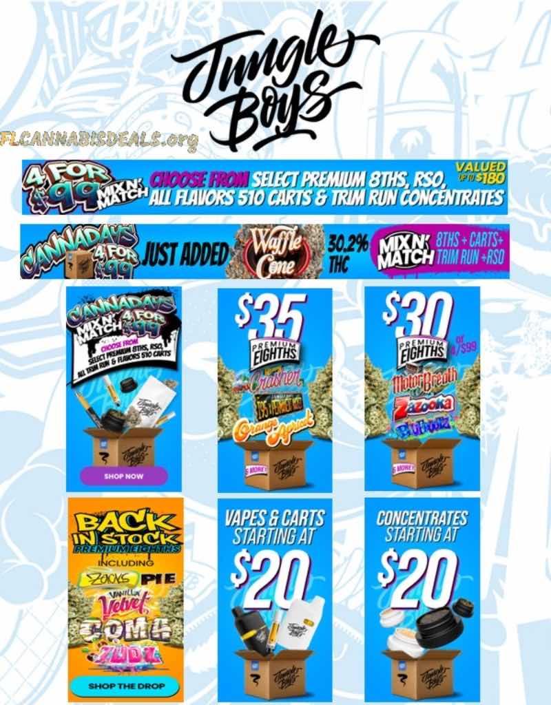 4 For $99 Deals & Premium Eighths Starting At $30 - Cannabis deal image