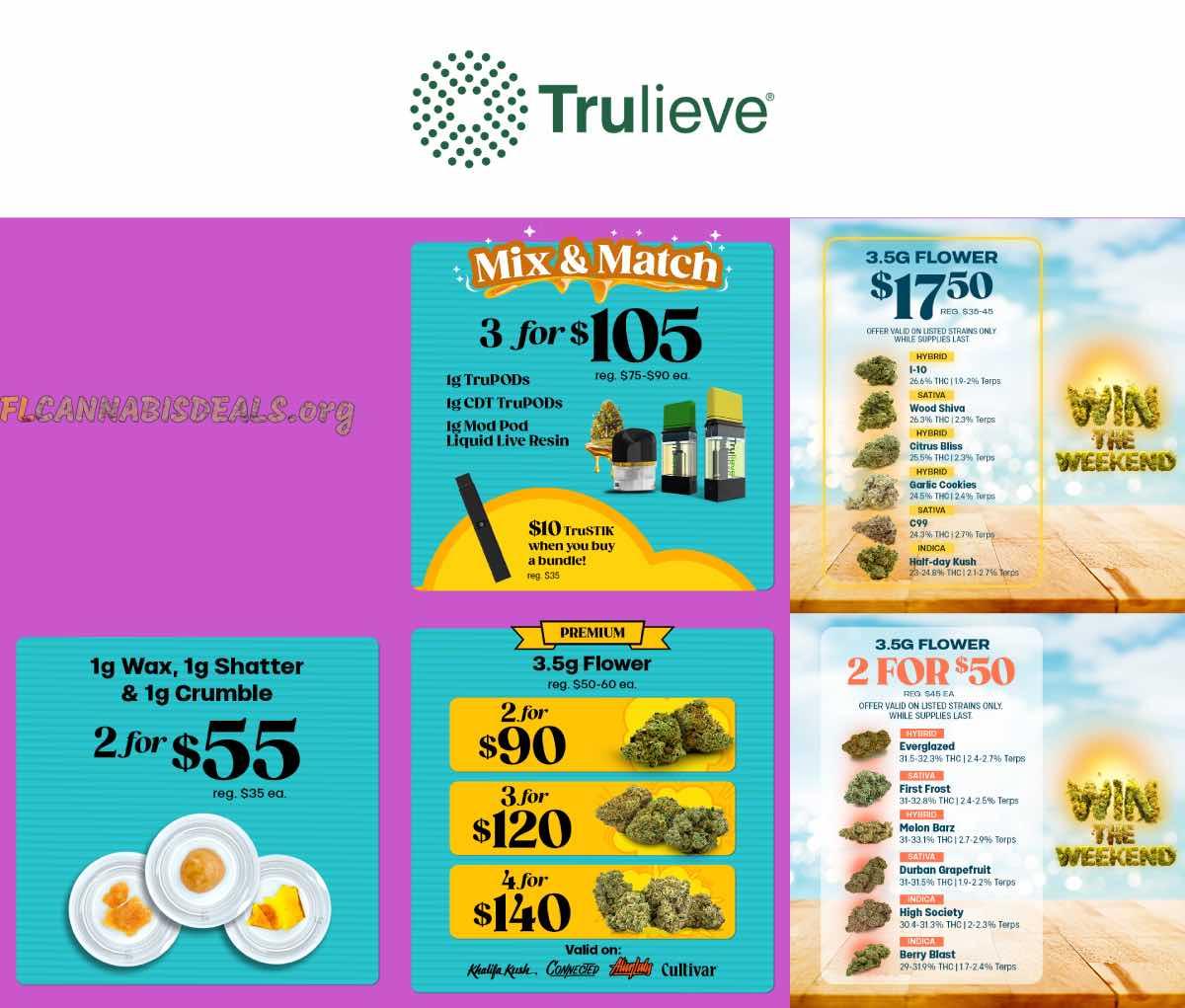 Mix & Match Flower and Concentrate Deals - Cannabis deal image