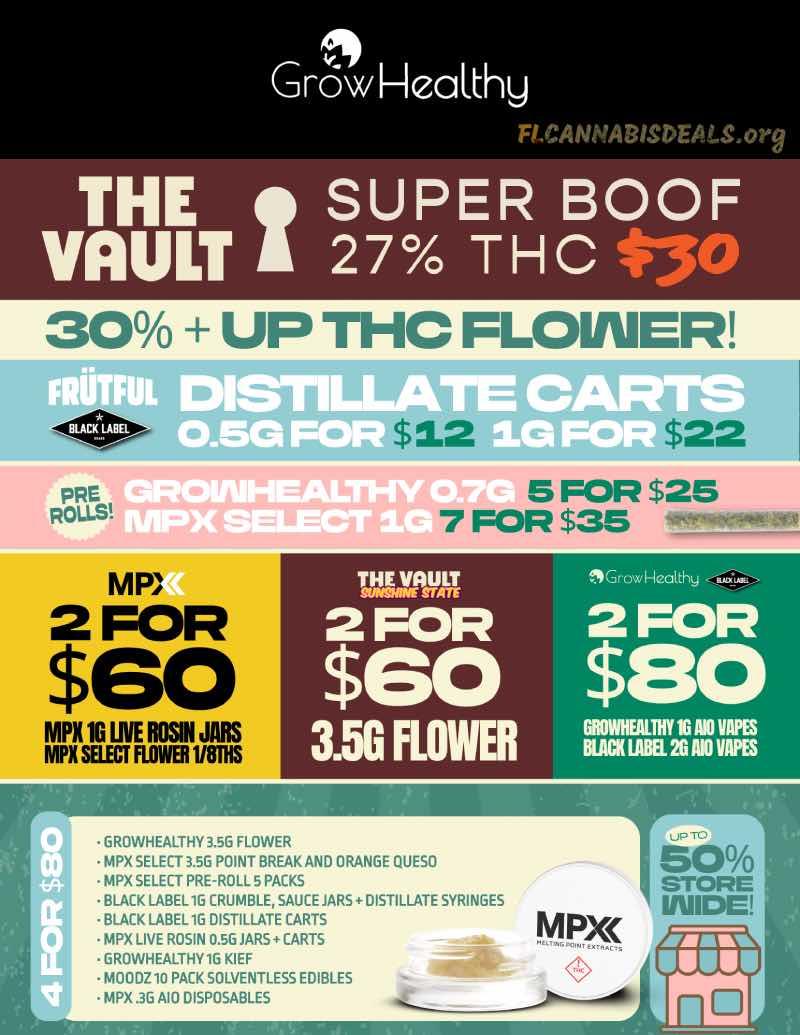 Discounts on Flower, Vapes, Concentrates & More! - Cannabis deal image