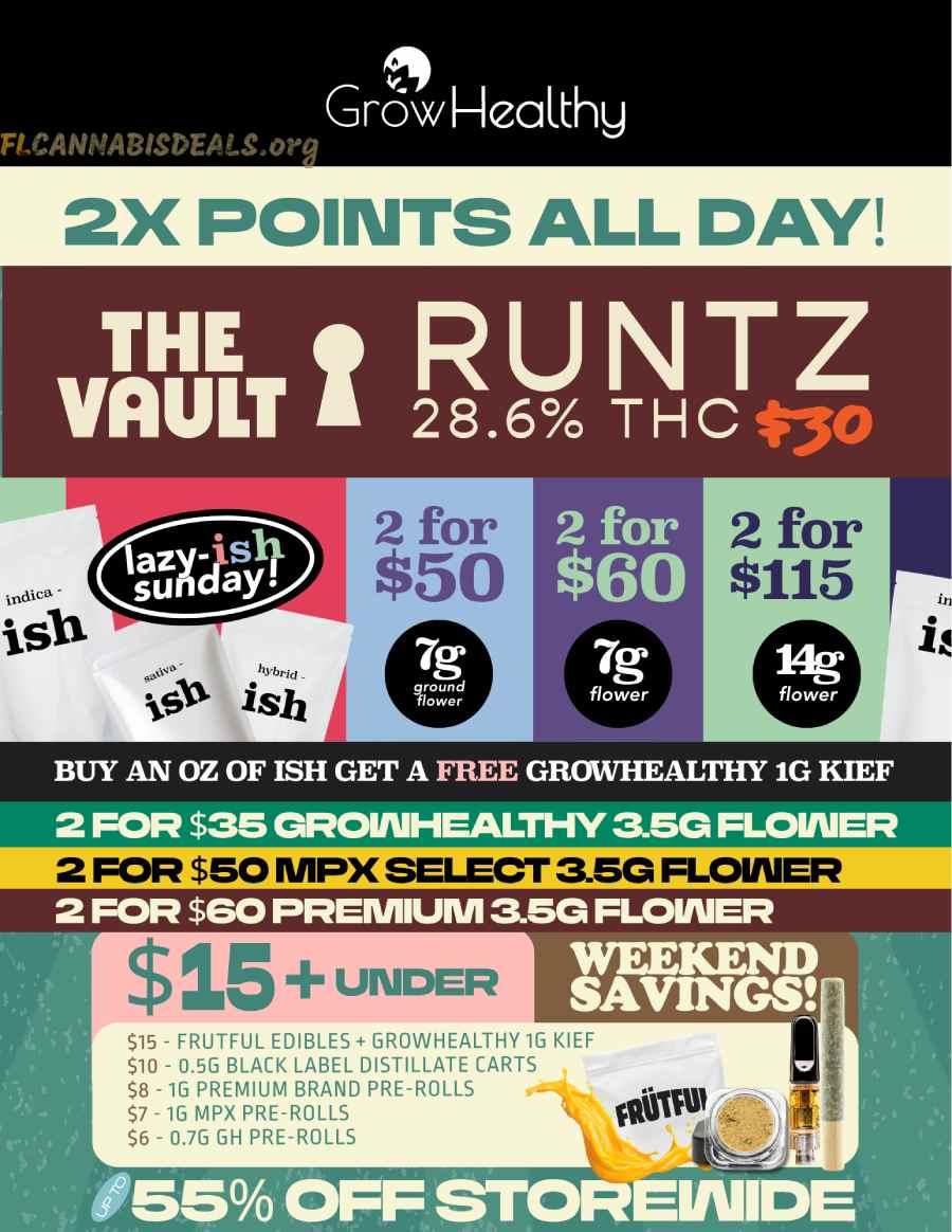 Weekend Savings & 2X Points - Cannabis deal image
